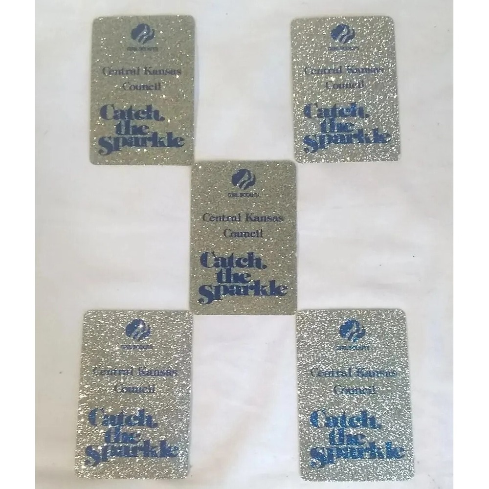 Girl Scouts Glitter Stickers Decals (5) Catch The Sparkle Central Kansas Council
